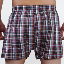 Thumbnail Quần lót boxer ECMLN chất liệu cotton sọc ca rô cổ điển thoải mái thoáng mát dành cho nam 2
