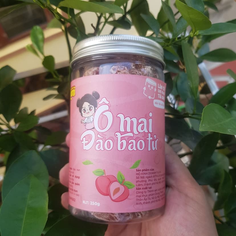 Ảnh Đào bao tử Trạm ngọt Yumi Ô mai xí muội không hạt chua ngọt ăn vặt trái cây thơm ngon 2