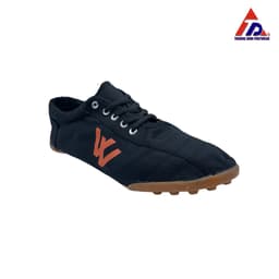 Thumbnail Giầy vải Thượng Đình có đinh bảo hộ đá bóng BD05 - Màu đen cam 1