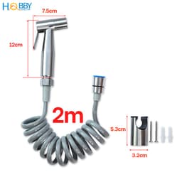 Thumbnail Bộ vòi xịt rửa vệ sinh toilet có dây sen lò xo HOBBY Home Decor VSR2 2