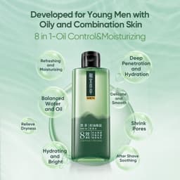 Thumbnail Toner INOHERB chiết xuất trà xanh dưỡng ẩm kiềm dầu se khít lỗ chân lông 200ml dành cho nam 1