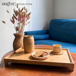 Thumbnail Khay trà bằng gỗ Tre kiểu Nhật (Hàng VN), 40x25x4cm [Bán buôn/sỉ 2