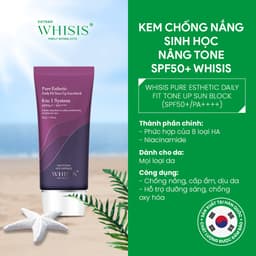 Thumbnail Kem Chống Nắng Dưỡng Trắng Kiềm Dầu Nâng Tone WHISIS Pure Esthetic Daily Fit Tone Up Sun Block SPF50+/PA++++ 50g 1