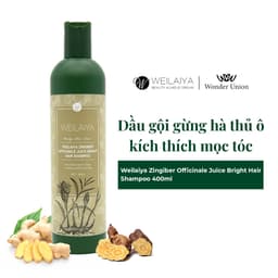 Thumbnail Dầu gội đầu thảo dược Weilaiya Zingiber Officinale Juice gừng hà thủ ô giúp dưỡng, đen và kích thích mọc tóc 400ml 2
