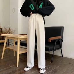 Thumbnail Quần Jeans Dài Lưng Cao Thời Trang Hàn Quốc Cho Nữ 2