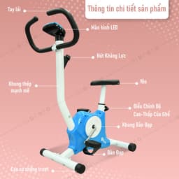 Thumbnail BG Xe đạp tập thể dục trong nhà mẫu YS02 BLACK 4