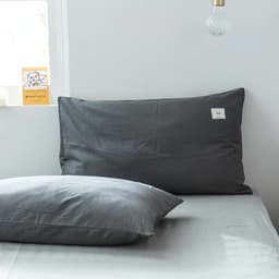 Thumbnail Vỏ gối nằm cotton tici Lidaco màu trơn vải dày thấm hút mồ hôi (1 chiếc) 3