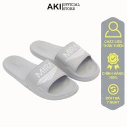 Thumbnail Dép Xốp Quai Ngang Mira Xám Thể Thao Nam Nữ Chính Hãng 1