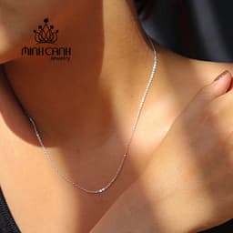 Thumbnail Dây Chuyền Bạc Ta Dạng Mắt Xích Không Kèm Mặt - Minh Canh Jewelry 3