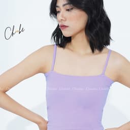 Thumbnail Áo croptop hai dây nữ Choobe không đệm dáng ôm vải cotton co giãn tốt có chốt điều chỉnh - A11 3