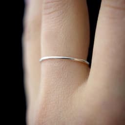 Thumbnail Nhẫn bạc TLEE nhẫn trơn basic cá tính đơn giản TLEE JEWELRY A0340 2