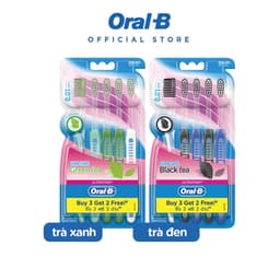 Thumbnail Bàn Chải ORAL-B Tinh Chất Trà Xanh/ Trà Đen - Vỉ 5 cây 2