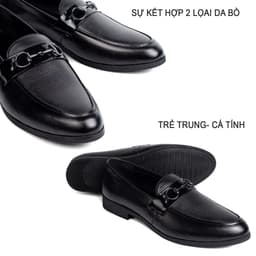 Thumbnail Giày lười nam da bò nappa cao cấp G121 Bụi leather- hộp sang trọng - Bảo hành 12 tháng 4