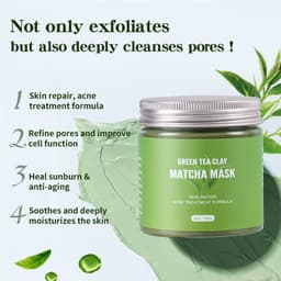 Thumbnail Mặt nạ đất sét trà xanh LIYALAN thành phần tự nhiên dưỡng ẩm giải độc hiệu quả 150g 3
