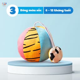 Thumbnail Đồ Chơi Bóng Vải Xúc Xắc Vui Nhộn Kích Thích Thị Giác Cho Trẻ Sơ Sinh Look, Look! Ball - Lalala Baby 3