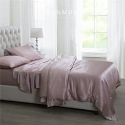 Thumbnail Bộ Chăn Ga Gối Lụa Cao Cấp NITE9SILK TRAMDO BEDDING Màu Pearl Pink 4