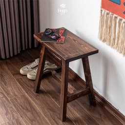 Thumbnail Ghế đôn vuông FEGO gỗ thông tự nhiên cao 45cm phù hợp làm ghế cafe và ghế bàn ăn 1