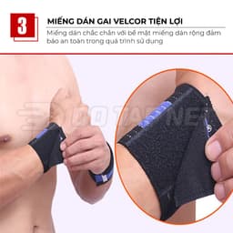 Thumbnail Quấn Cổ Tay Tập Gym AOLIKES Giúp Hỗ Trợ Bảo Vệ Khớp Cổ Tay Tránh Chế Chân Thương BQT01 4