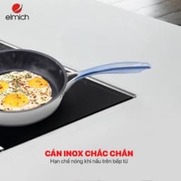 Thumbnail Chảo Chống Dính Bếp Từ Elmich Inox 3 Đáy Size 20cm MaxA EL-3761 Dùng Cho Mọi Loại Bếp 1