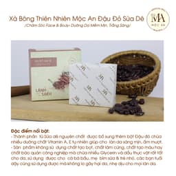 Thumbnail Xà Bông Thiên Nhiên Mộc An Đậu Đỏ Sữa Dê Chăm Sóc Face & Body- Dưỡng Da Mềm Mịn, Trắng Sáng 100g 3