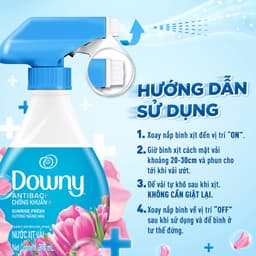 Thumbnail Xịt Vải DOWNY Khử Mùi Và Chống Khuẩn 99.9% Hương Nắng Mai/ Huyền Bí/ Đam Mê Chai 370ml 4