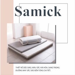 Thumbnail Nệm Tăng Tiện Nghi SAMICK COMFY TOPPER Hàn Quốc - Tấm làm mát và tăng độ êm cho nệm 2