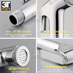 Thumbnail Bộ vòi xịt vệ sinh cao cấp C'MON VX-01 4