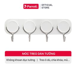 Thumbnail Móc treo dán tường thanh 4 trong 1, treo ô, chìa khóa, đồ dùng nhà bếp -  Parroti Handy HD41 1