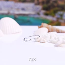 Thumbnail Nhẫn nữ bạc S925 cao cấp hở 2 đầu bi đơn giản Gix Jewel N99 1