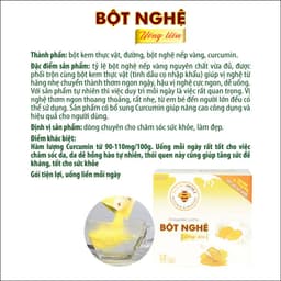 Thumbnail Bột nghệ uống liền Honimore 288g (hộp có 18 gói) - curcumin, bột nghệ nguyên chất, sữa thực vật 4