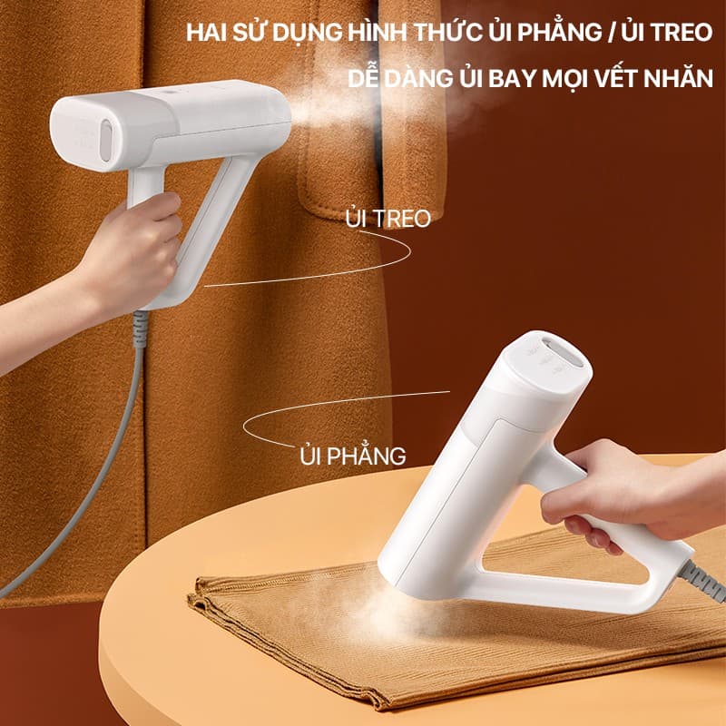 Ảnh Bàn ủi hơi nước Deerma HS100 nhỏ gọn công suất 1000W là phẳng các loại vải - Bảo hành 12 tháng 2