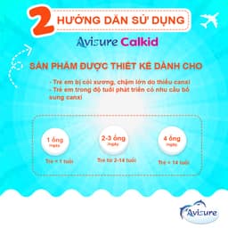 Thumbnail Canxi cho bé Avisure Calkid bổ sung canxi hữu cơ và D3 giúp trẻ cao lớn vượt trội 30 ống 1