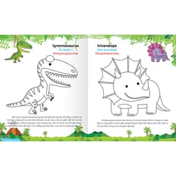 Thumbnail Sách - Colouring 365 ngày Tô màu - KHÁM PHÁ THẾ GIỚI PHÁT TRIỂN TRÍ TUỆ - Động vật hoang dã,Khủng long,Bò sát...(Tập 2) 2