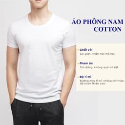 Thumbnail Áo Lót Nam Dệt Kim Đông Xuân Vicci Màu Trắng, Vải Cotton Mềm Mịn, Co Giãn, Thấm Hút Mồ Hôi, Siêu Thoáng Mát 4