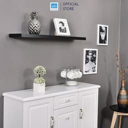 Thumbnail Kệ Thanh Ngang Rộng 20cm, Gỗ Dày 25mm Treo Tường Màu Đen SIB Decor KT005 2
