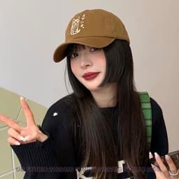 Thumbnail MAGIC KIWI /Mũ lưỡi trai thêu chữ và hình mèo 6 màu tùy chọn 1
