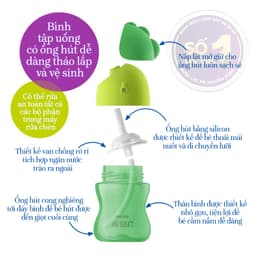 Thumbnail Philips Avent bình tập uống có ống hút 200ml bé từ 9 tháng SCF796/00 1