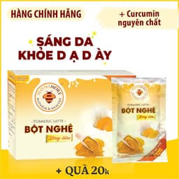 Thumbnail Bột nghệ uống liền Honimore 288g (hộp có 18 gói) - curcumin, bột nghệ nguyên chất, sữa thực vật 2