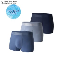 Thumbnail GIORDANO Bộ 3 Quần Lót Nam Ice Silk Men's Trunk 01172202 2