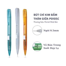 Thumbnail Bút Chì Bấm Pentel PD105C – Bút Chì Kim 0.5, Nút Bấm Thân Giữa Tiện Lợi, Viết Êm, Nét Mảnh 3