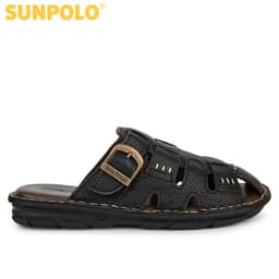 Thumbnail Dép Nam Bít Mũi Da Bò SUNPOLO ABI011 Có Big size 44 45 1