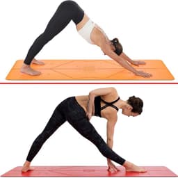 Thumbnail Thảm Yoga Định Tuyến Da PU – Xanh Dương - Thảm Tập Yoga Tập Gym Tập Thể Thao Cao Cấp Chính Hãng Amalife 3