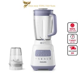 Thumbnail Máy xay sinh tố Philips HR2221 HR2221/00 công suất 700W, bộ 2 cối, dung tích cối lớn 2L - Hàng phân phối chính hãng 2