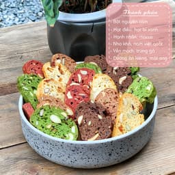 Thumbnail Bánh BISCOTTI ONFOD ăn kiêng giảm cân nguyên cám không đường mix 5 vị dành cho người giảm cân eat clean, tiểu đường 4