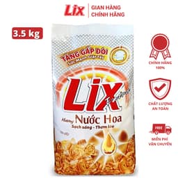 Thumbnail Bột giặt Lix Extra hương nước hoa 5.5kg EH554 tăng gấp đôi sức mạnh giặt tẩy quần áo sạch thơm lâu cho giặt tay, máy 3
