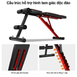 Thumbnail OneTwoFit Ghế tập tạ đa năng gập bụng chống đẩy tập gym đa năng có thể gấp lại 4