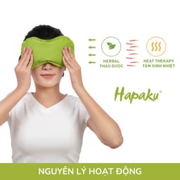 Thumbnail Túi Chườm Mắt Thảo Mộc Hapaku, Giảm Nhức Mỏi Mắt, Lưu Thông Khí Huyết, Massage Mắt Thư Giãn Ngủ Ngon 3