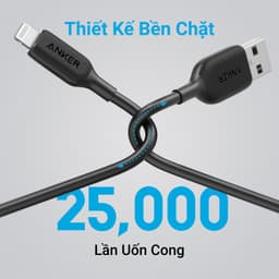 Thumbnail Cáp sạc thế hệ 3 ANKER PowerLine III Lightning dài 0.9m cho iPhone iPad - A8812 3