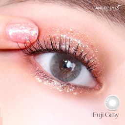 Thumbnail Lens áp tròng xám tây có độ cận 0-8 Fuji Gray hiệu Angel Eyes | Kính áp tròng xám khói không giãn đường kính màu 12.8mm 4
