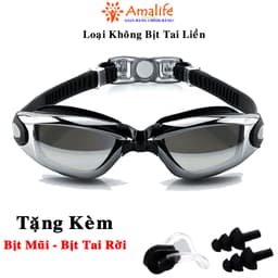 Thumbnail Kính Bơi Tráng Bạc Chống Tia UV Kèm Bịt Tai Bịt Mũi Chống Nước Gắn Liền Thân Chính Hãng Amalife 4